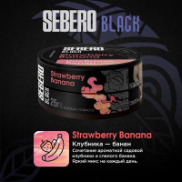 Табак Sebero Black - Strawberry Banana (Клубника, Банан) 25 гр